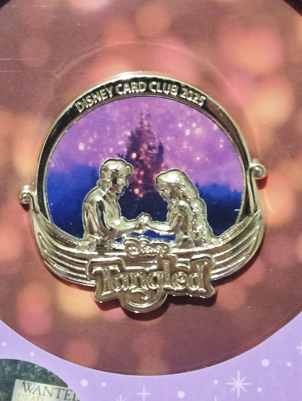 Disney Card Club Limited Edition Tangled Collectible Pin Rapunzel & Flynn Rider
